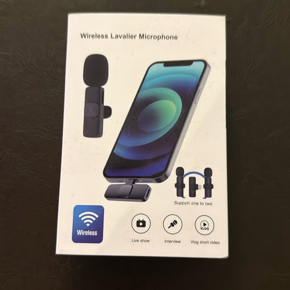 NWOT Wireless Microphone (iPhone or android) - Never Used